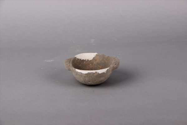 汉灰陶耳杯