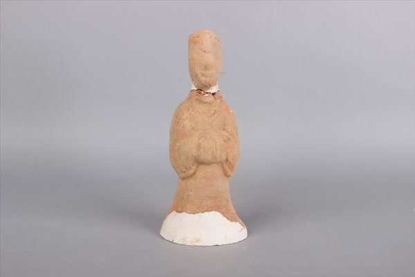 汉红陶侍俑