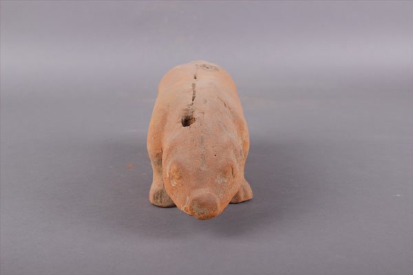 东汉红陶猪