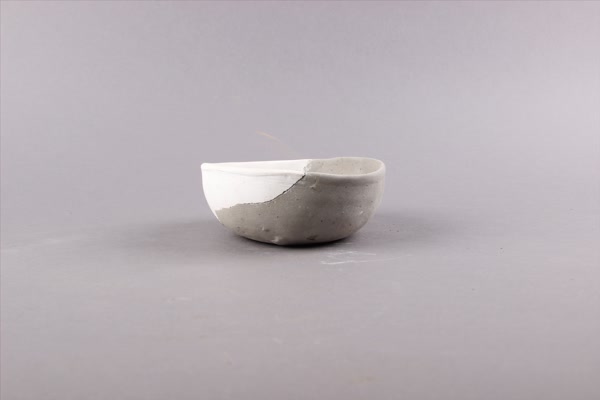 汉灰陶钵