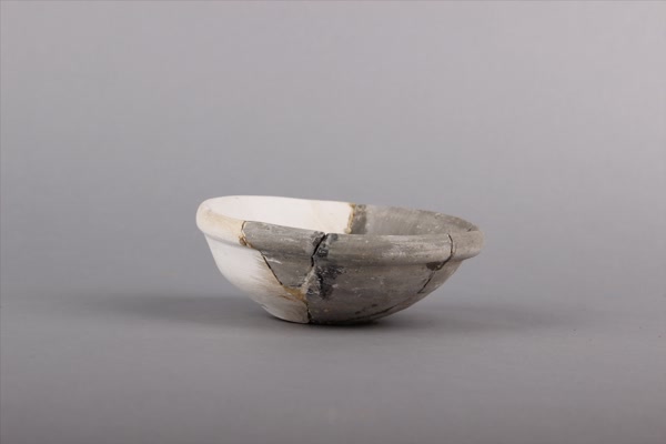 汉灰陶钵