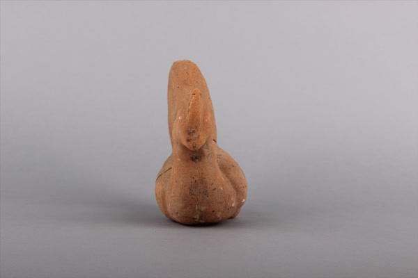 东汉红陶鸡