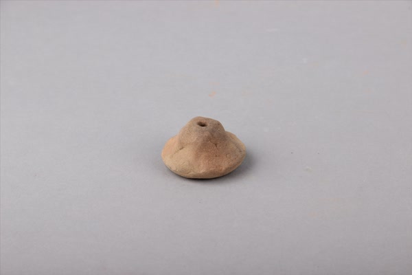 汉灰褐陶纺轮