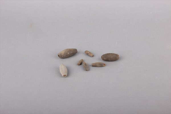 汉灰陶网坠