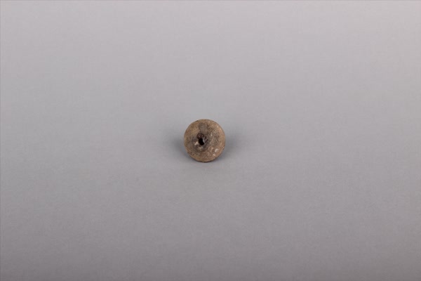 汉灰褐陶纺轮