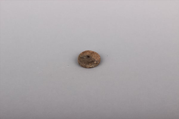 商灰褐陶纺轮