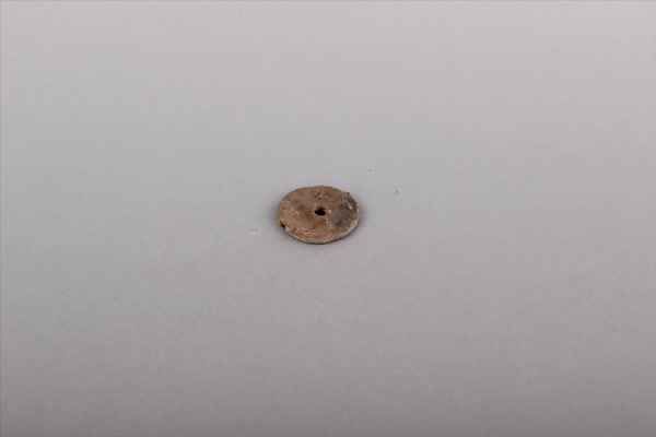 商灰褐陶纺轮