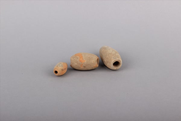 汉红陶网坠