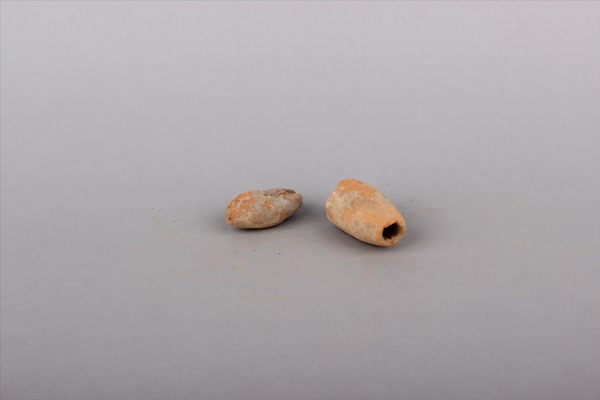 汉红陶网坠